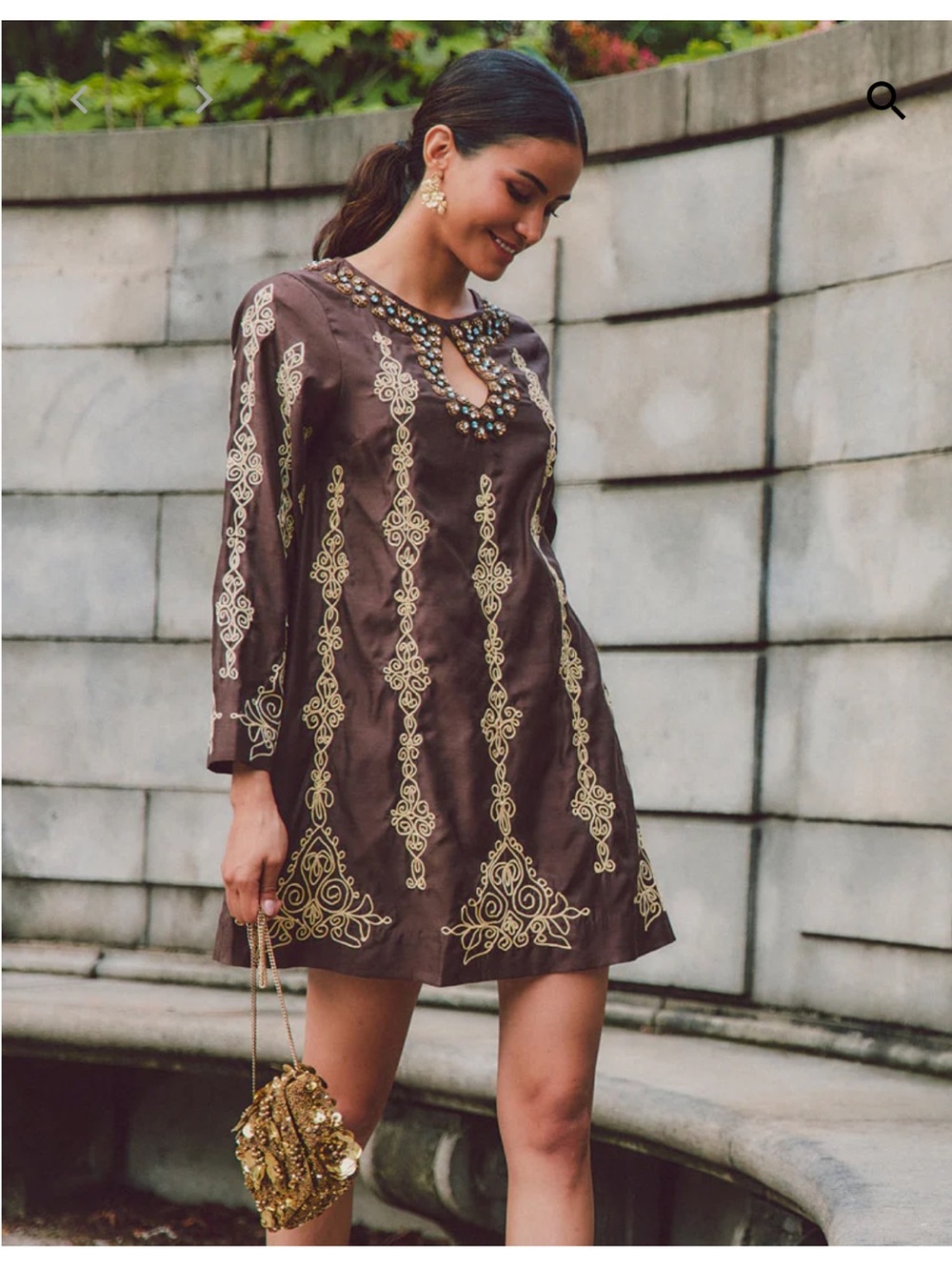 NWT MESTIZA New York Lucrezia Embroidered Mini Dress